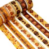 Wrapables Decorative Washi Tape for Scrapbooking, Stationery, Diary, Card Making, (12 Rolls) Pumpkin Fun - 4 of 4