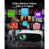 Mini Projector for iPhone, ELEPHAS 2025 Upgraded 1080P HD Projector, 8000L Portable Projector with Tripod - 3 of 4