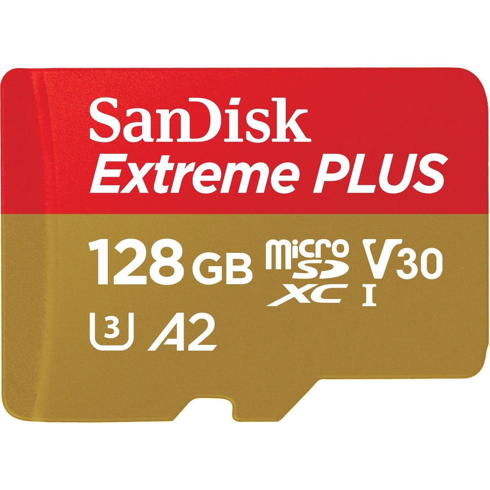 SanDisk Extreme PLUS 128GB microSD: High-Speed Memory Card 90 MB/s