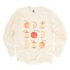 Simply Sage Market Watercolor Apple Chart shirt design Garment Dyed Long Sleeve - 2 of 4