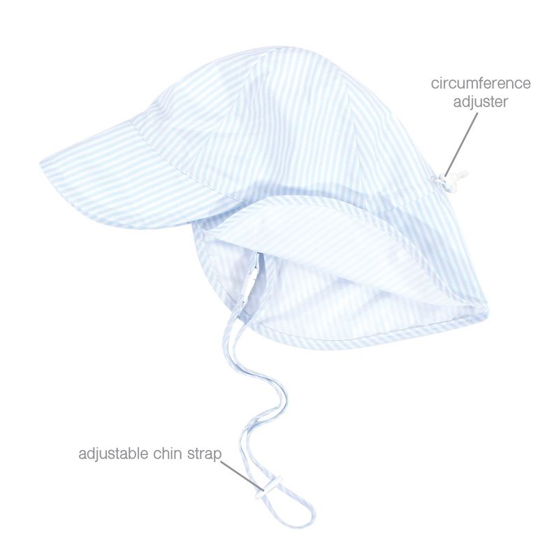 Hudson Baby Infant and Toddler Boy Sun Protection Hat, Sailboat, 3 of 4