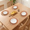 REGALWOVEN Farmhouse Placemats Set of 6 Woven Placemats Washable Kitchen Table Mat for Dining Table Decor and Holiday - 3 of 4