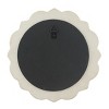 Round Ceramic Floral Wall Hanging Mirror White - Stonebriar Collection - image 2 of 4