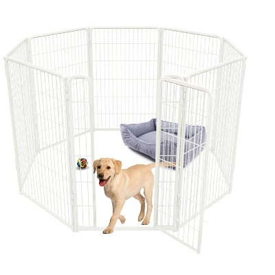 FXW Homeplus Indoor Dog Playpen - Stress-Free and Safe Play,Panels for Puppy and Small Dogs, Black│Patented