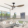 TALOYA 52 inch LED Indoor Flush Mount Ceiling Fan with Light and Remote (3-Blade),Black Walnut Blades - 4 of 4