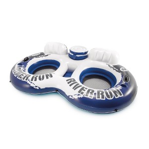 Intex River Run 2 Person  Inflatable Tube Raft Float with Cooler for Pool & Lake - 1 of 4