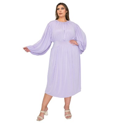 L I V D Women's Audrey Ruched Midi Dress