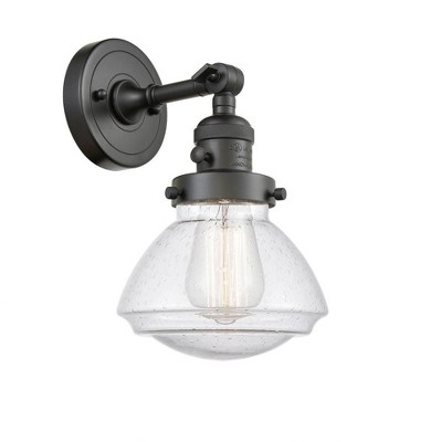 Olean - 1 Light Wall Sconce In Industrial Style-7.75 Inches Tall and 6.75 Inches Wide