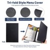 WeChef Restaurant Menu Covers 8.5x14" Trifold 3 View PU Leather with Angled Corners for Wine List Bar Hotel 5 Pack - 2 of 4