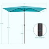 Sonkuki 10×6.5FT Rectangular Patio Umbrella with 200gsm Solution-Dyed Fabric - 3 of 4