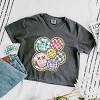 Simply Sage Market S.W.Smiley Rainbow Checkered Boxy Crop Top - 3 of 4