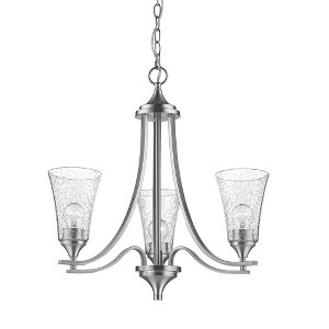 Millennium Lighting Natalie 3 - Light Chandelier in  Satin Nickel - 1 of 4