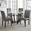 Set of 2 Verano Side Chairs Espresso/Gray - Steve Silver Co.: Parsons Style, Faux Leather, Nailhead Trim - 3 of 3