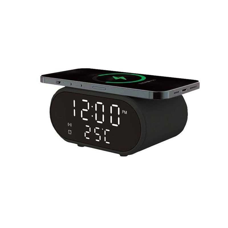 ZTECH Wireless Charger Clock for iPhone and Samsung Galaxy, 1 of 4