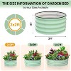 coucheta Galvanized Raised Beds for Outdoor, Oval/Round Raised Garden Bed with Open Base, Planter Raised Boxes for Outdoor Vegetables & Flowers - 2 of 4
