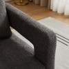 Sapphtopaz Modern 360° Swivel Accent Chair, Rotating Arm Chair Living Room Chairs with Open Back, Removable Back Cushion for Living Room, Office - 2 of 4