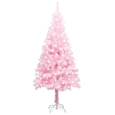 Artificial Christmas Tree Pink PVC, steel 47.2 in