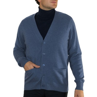 Lona Scott Men's Classic Cashmere Cardigan