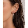 Cubic Zirconia Earrings - 14K Gold Plated Cubic Zirconia CZ Wedding Earrings for Women Bridal Bridesmaid - 3 of 4