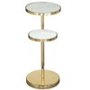 Zuo Marc Side Table White & Gold - 4 of 4