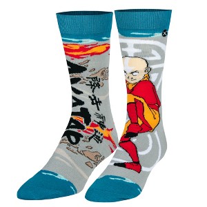 Odd Sox, Aang The Last Airbender, Funny Novelty Socks, Large - 1 of 4