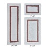 Hotel 3 PC Bath Rug 100% Premium Cotton Tufted Weave Two Tone Reversible Bathroom Rug, Super Soft Absorbent, Machine Washable Bath Mat - 2 of 4