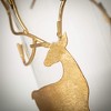 8"H Sullivans Gold Deer Pillar Candle Holder - 2 of 3