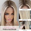 Jessie's Wig Bob Straight hair 5x5 Lace Wig Ombre Ash Blonde Color 12-16 Inch - 2 of 4