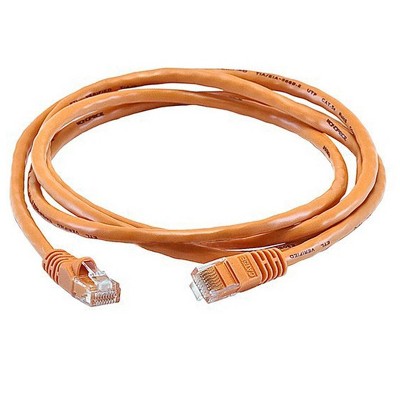 Monoprice Cat5e Ethernet Patch Cable - 5 Feet - Orange | Network Internet Cord - RJ45, Stranded, 350Mhz, UTP, Pure Bare Copper Wire, 24AWG