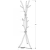 FONTIO Hall Trees, Coat Rack with 11 Hooks, Free Standing Hall Tree for Bedroom Entryway Living Room, Black, 18.5"*74"*18.5" - 2 of 4