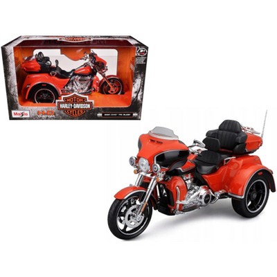 2021 Harley Davidson CVO Tri Glide Motorcycle Orange "H-D Custom" 1/12 Diecast Model by Maisto