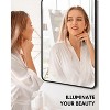 Bathroom Mirror, Rounded Corner Metal Framed Rectangular Vanity Mirror, Hangs Horizontally or Vertically - 4 of 4