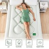 Itopfox Mattress Topper Queen Size with Viscose Bamboo Cover, Waterproof Pillow Top for Back Pain Relief, Soft & Comfortable - 3 of 4
