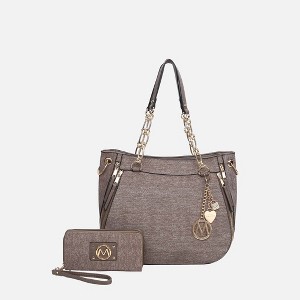 MKF Collection Lina Woman’s Tote Bag and Wallet set by Mia K - 1 of 4