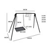 FURNIinspire Outdoor Grills, Griddles and Smokers Expedition Ready Grill System, Camp Kitchen for Wilderness Adventures, Black, 40.55"*12.99"*4.72" - 2 of 4