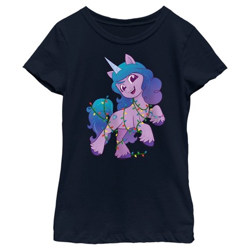 Girl's My Little Pony Twilight Sparkle Face T-Shirt - Purple Berry - Large