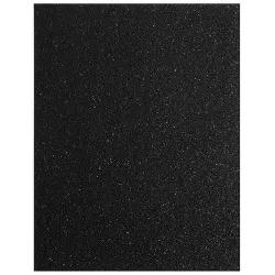 24-Sheet Glitter Cardstock Paper DIY Art & Craft, Black, 11" x 8.5"