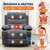 Power Lift Recliner Chair for Elderly, Oversized Electric Lift Chair with Heat and Massage, Corduroy Adjustable Recliner - 4 of 4