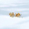 Gold Plated Stud Earrings I Love You | ETHICGOODS - 2 of 3