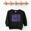 Haunted Nights Block Distressed - Toddler Graphic Sweatshirt - 3 of 4
