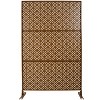 CAVINAS Patio Decorative Screen Metal Fence Privacy Screen with Grid Pattern for Outside and Garden, 76" H×48" W - 4 of 4