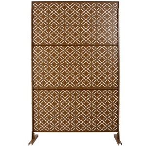 CAVINAS Matrix Metal Decorative Patio Screens, Outdoor & Indoor, Freestanding Decorative Privacy Screen for Deck Balcony Patio - 1 of 4