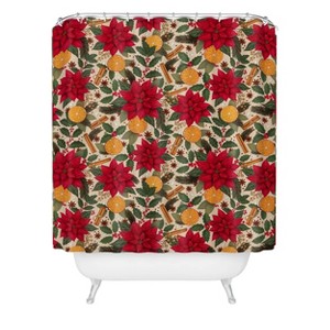 Deny Designs Avenie Yuletide Bright Shower Curtain - 1 of 3