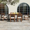 Nicbex Patio Table with 6 Chairs Outdoor Furniture Set,Rustic Dining Table for 6 with Umbrella Hole,Patio Conversation Set for Garden,Poolside - 3 of 4