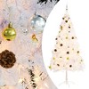 vidaXL Christmas Tree White PVC, Steel Medium Christmas Tree - 6 x 3 ft - 2 of 4