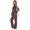 #FollowMe Printed Flannel Button-Front PJ Pant Set  Classic, Cozy Sleepwear - 2 of 3