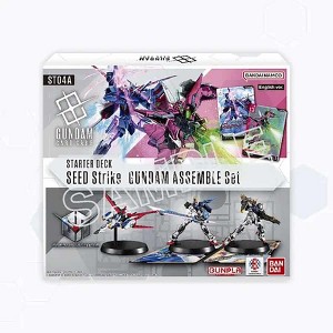 Bandai Gundam Card Game Assemble Starter Set - Seed Strike (ST04A) - 50 Cards, 3 Gundam Minis - 1 of 2