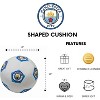 Manchester City FC Official Ball Shaped Football Design Blue Cushion - 2 of 4