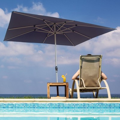 NicBex Patio Umbrella Waterproof, UV-Proof Beach Umbrella with Crank Lift and Tilt, Sun Shades, Outdoor Umbrellas for Patio, Pool