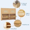 Rattan Shoe Cabinet with 2 or 4 Flip Drawers, Free Standing Wooden Shoe Storage Organizer Cabinet with Adjustable Shelves for Entryway,Hallway,Foyer - 3 of 4